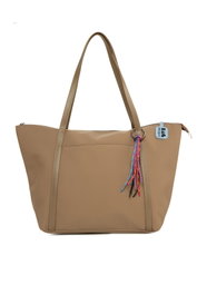 Zoozie Bags Bolso Tote de Satén Visón Maxi